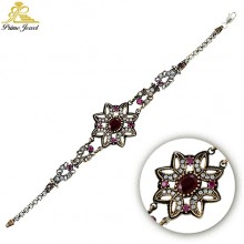 Gümüş Otantik Taşlı Biezik /Bileklik